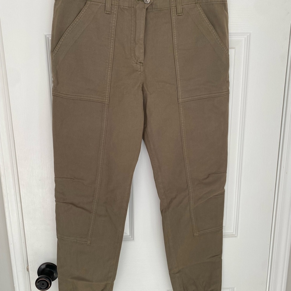 Veronica Beard Jeans Field Cargo Pants Army Olive Green - Size 30